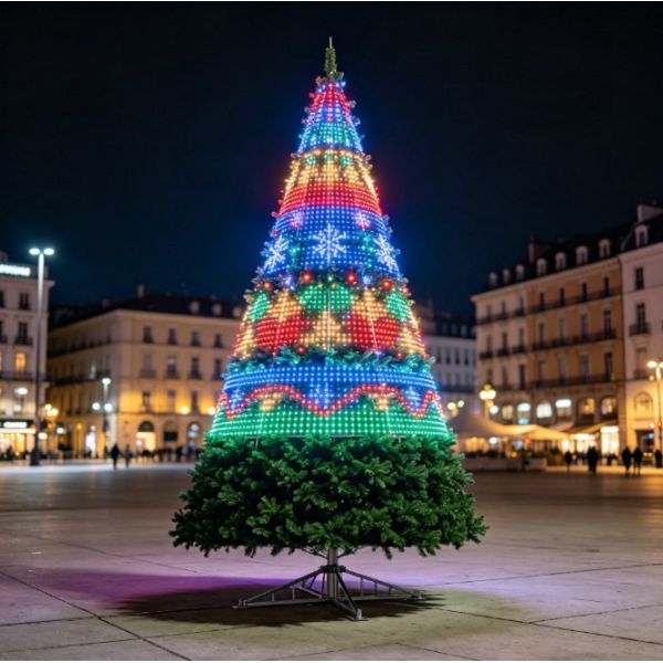RGB Xim-Hloov tsob ntoo Christmas
